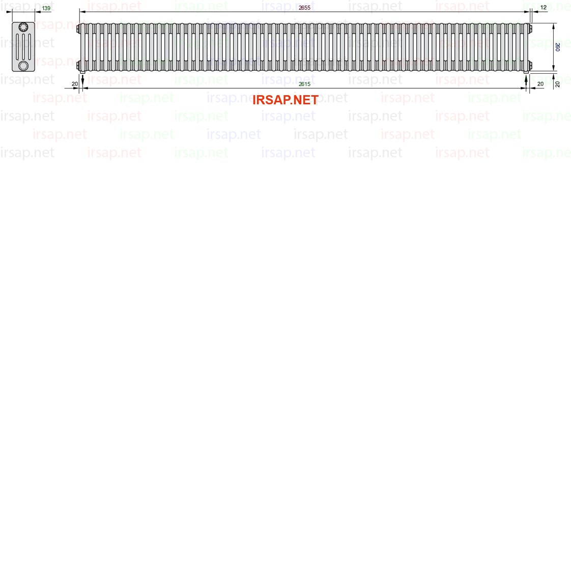 Радиатор IRSAP Tesi 40260/59 T16 CL 01